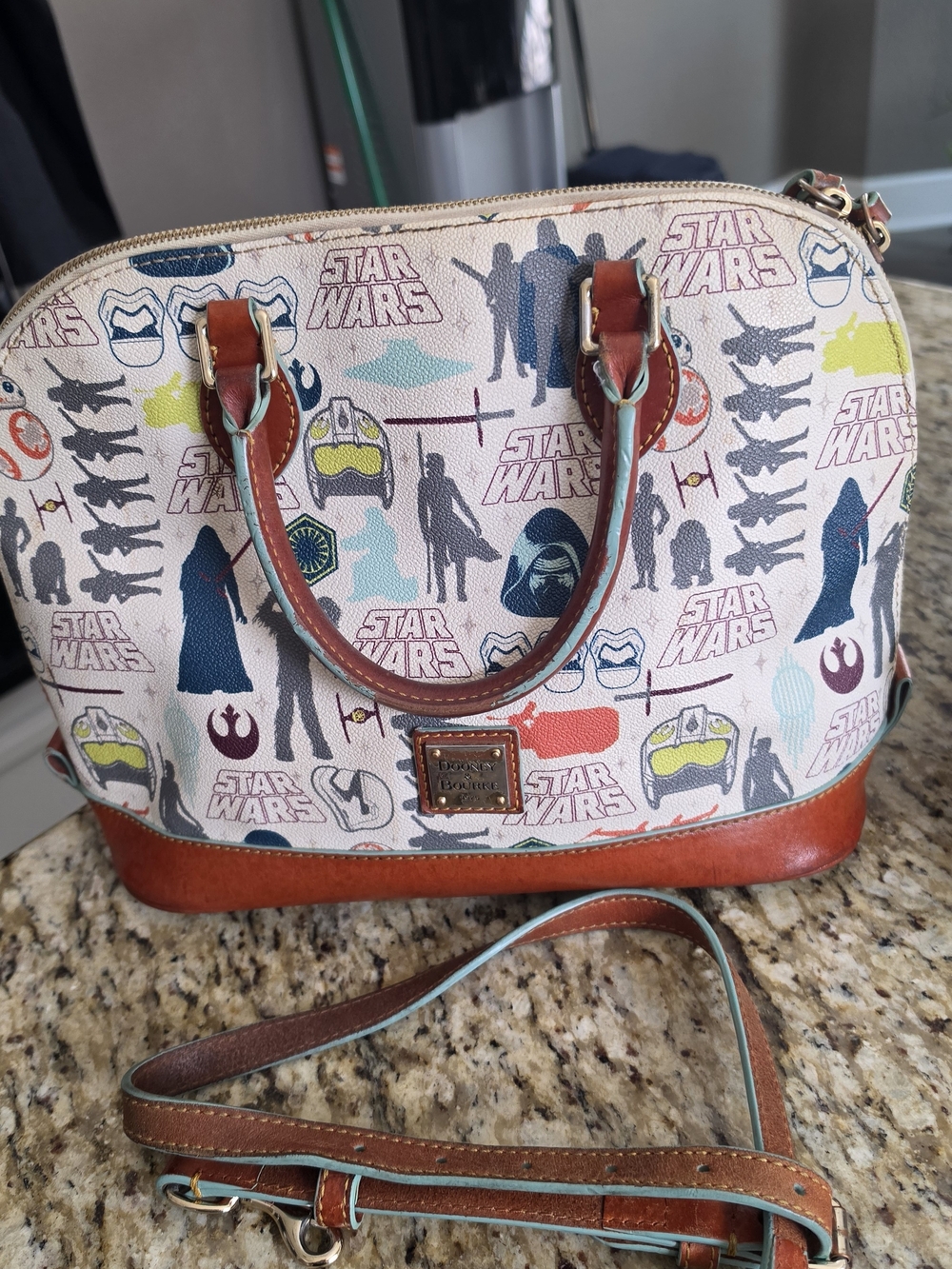 Dooney & Bourke Star Wars Canvas Satchel in Multi-Color